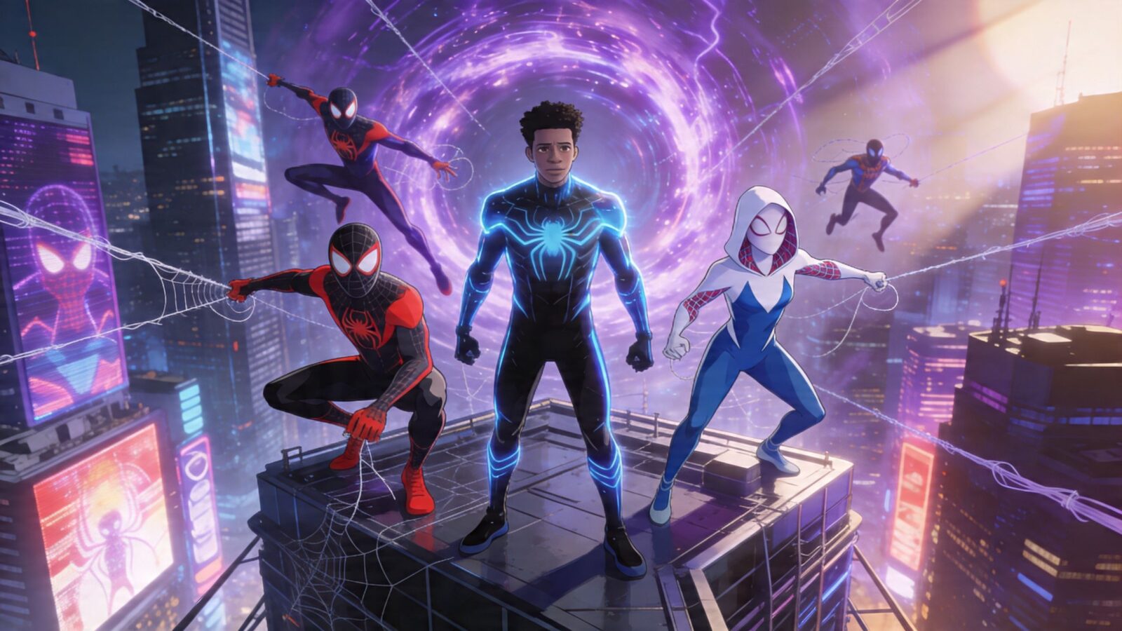 スパイダーバース：俺の彼女はスパイダーウーマン – AI 夢紡ぎ
